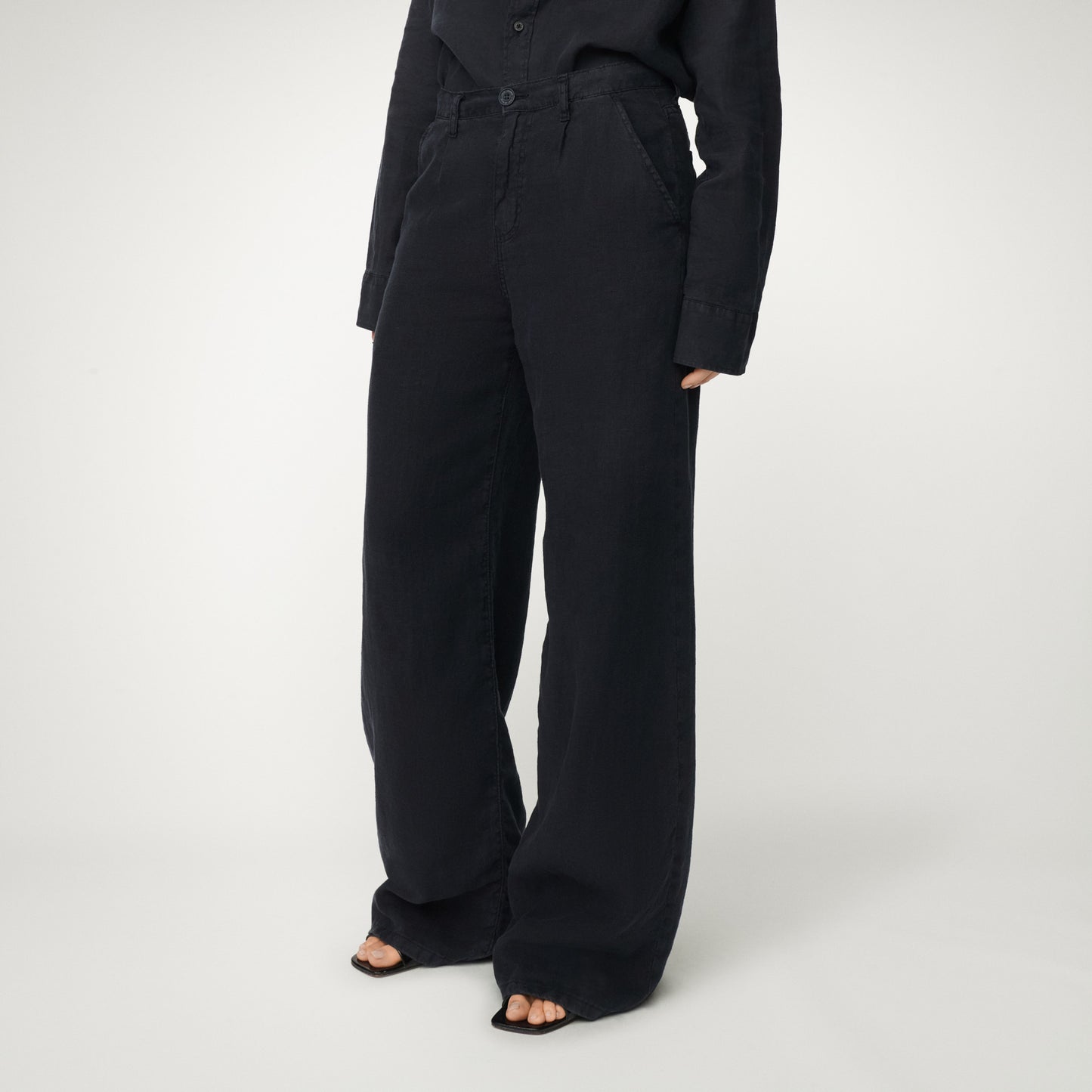 Lois Skater pleats linnen broek