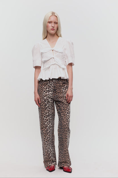 Ganni Tie Strap blouse