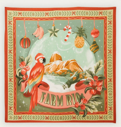 Farm Rio Snowy rio scarf bag and keychain