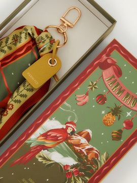 Farm Rio Snowy rio scarf bag and keychain