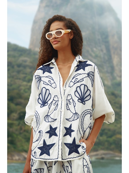 Farm Rio Fresh Fisch shirt